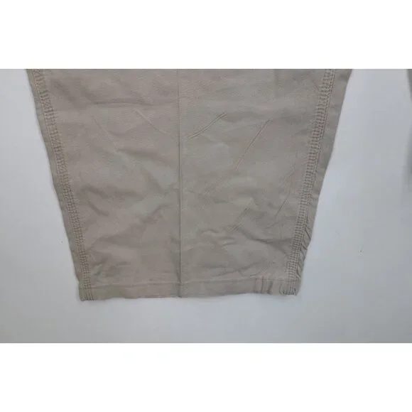 Vintage Y2K Carhartt Mens 48x26 Distressed Original Fit Wide Leg Pants Beige Tan